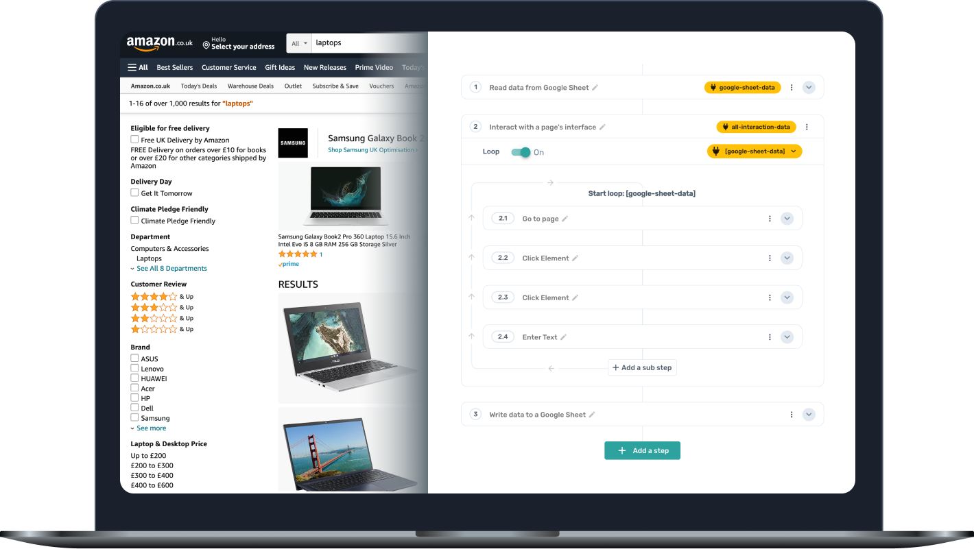 web scraping from websites that require button clicks